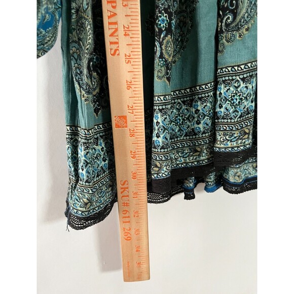 Free People Tunic Top Mini Dress XS Luna Scarf Babydoll Y2k Festival Coachella - Picture 6 of 13